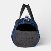 Sac De Sport Abstrait Tribal Noir Et Bleu (Droite)