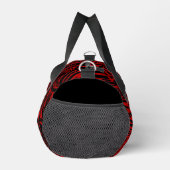 Sac De Sport Abstrait Tribal Noir Et Rouge (Droite)