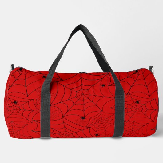 Sac De Sport acide d'araignée halloween rouge (Recto)