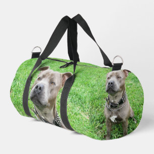 Sac De Sport Adulte Homme Staffordshire Bull Terrier assis