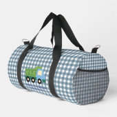 Sac De Sport Aesthetic Gingham Blue Dump Truck Boys  (Coin droit)