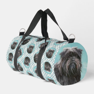 Sac De Sport Affenpinscher Peinture Chien noir et argent Art