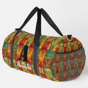 Sac De Sport Afrique Amhara Éthiopie Motif ethnique géométrique