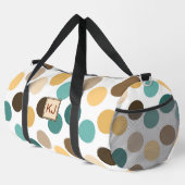 Sac De Sport Ajouter Initiales, Cercles rétroactifs Crème Brown (Coin droit)