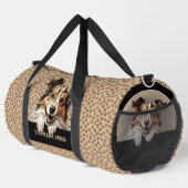 Sac De Sport Ajouter le nom du chien Votre nom, Shetland Sheepd (Coin droit)