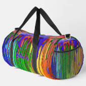 Sac De Sport Ajouter le nom Paint Drives Blue Green Orange (Coin droit)