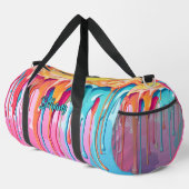 Sac De Sport Ajouter le nom Paint Drives Pink Aqua Blue Orange (Coin droit)