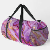 Sac De Sport Ajouter le nom Pink Purple Gold Marbled (Coin droit)