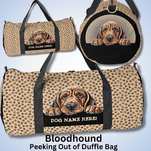 Sac De Sport Ajouter Nom du chien Votre nom, Bloodhound
