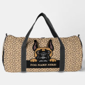 Sac De Sport Ajouter Nom du chien Votre nom, Chien de boxe (Recto)