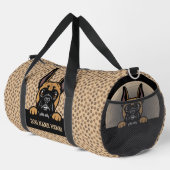 Sac De Sport Ajouter Nom du chien Votre nom, Chien de boxe (Coin droit)