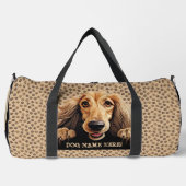 Sac De Sport Ajouter Nom Du Chien, Votre Nom, Hound Afghan (Recto)