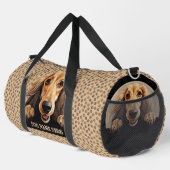 Sac De Sport Ajouter Nom Du Chien, Votre Nom, Hound Afghan (Coin droit)