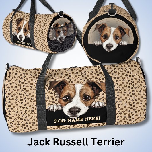 Sac De Sport Ajouter Nom Du Chien, Votre Nom, Jack Russell Terr