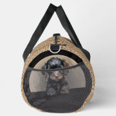 Sac De Sport Ajouter Nom du chien Votre nom, Poodle - Noir (Droite)