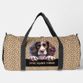 Sac De Sport Ajouter Nom du chien Votre nom, Springer Spaniel (Recto)
