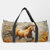 Sac De Sport Ajouter Nom(s), Tableau Dramatique Brown Cheval (Recto)
