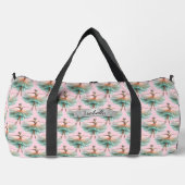 Sac De Sport Ajouter un nom, Aqua Apricot Dancing Ballerina on  (Recto)
