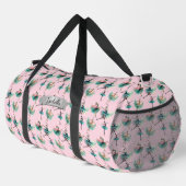 Sac De Sport Ajouter un nom, Ballerinas sur rose (Coin droit)