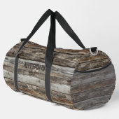 Sac De Sport Ajouter un nom, Bois rustique (Coin droit)