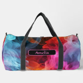 Sac De Sport Ajouter un nom, Bright Swirling Abstrait (Recto)