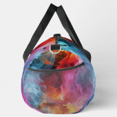 Sac De Sport Ajouter un nom, Bright Swirling Abstrait (Droite)
