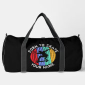 Sac De Sport Ajouter Un Nom Changer Tout Le Texte Né Sur Patina (Recto)