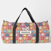 Sac De Sport Ajouter un nom, Cute Kawaii Cats (Recto)