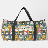 Sac De Sport Ajouter un nom, Cute Kawaii Cats (Recto)