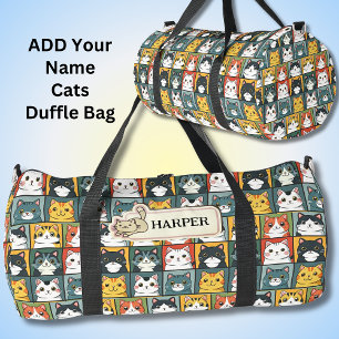 Sac De Sport Ajouter un nom, Cute Kawaii Cats