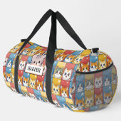 Sac De Sport Ajouter un nom, Cute Kawaii Cats (Coin droit)
