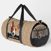 Sac De Sport Ajouter un nom de chien ou votre nom, Basenji (Coin droit)