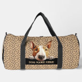 Sac De Sport Ajouter un nom de chien ou votre nom, Bull Terrier (Recto)