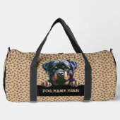 Sac De Sport Ajouter un nom de chien ou votre nom, Rottweiler (Recto)