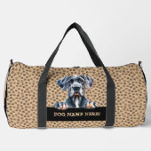 Sac De Sport Ajouter Un Nom De Chien Votre Nom, Grand Danois (Recto)