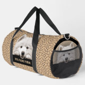 Sac De Sport Ajouter Un Nom De Chien, Votre Nom, Samoyé (Coin droit)