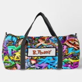 Sac De Sport Ajouter un nom Graffiti Abstrait (Recto)