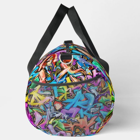 Sac De Sport Ajouter un nom Graffiti Abstrait (Droite)