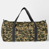 Sac De Sport Ajouter un nom Initiales Camouflage Vert olive Bro (Recto)
