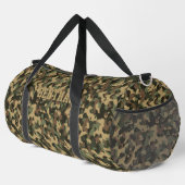 Sac De Sport Ajouter un nom Initiales Camouflage Vert olive Bro (Coin droit)