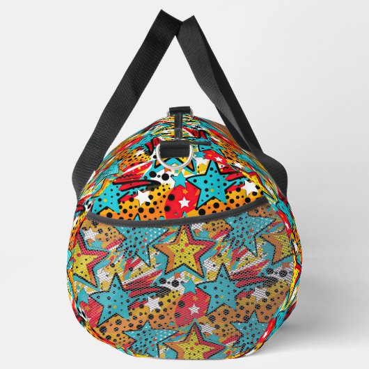 Sac De Sport Ajouter un nom, Retro Comic Pop Art (Droite)