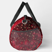 Sac De Sport Ajouter un nom Rouge noir avec Galaxie des étoiles (Droite)