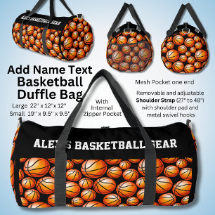 Sac De Sport Ajouter un nom Texte, Équipement de basket-ball d'