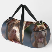 Sac De Sport Ajouter une Personnaliser photo Pit Bull (Coin droit)
