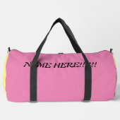 Sac De Sport AJOUTER VOTRE NOM limonade rose (Recto)