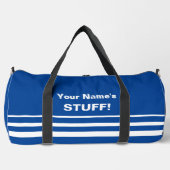 Sac De Sport Ajouter Votre Nom Objet Texte Bleu (Recto)