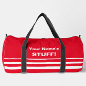 Sac De Sport Ajouter Votre Nom Objet Texte Bright Red (Recto)