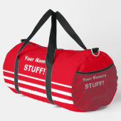 Sac De Sport Ajouter Votre Nom Objet Texte Bright Red (Coin droit)