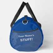 Sac De Sport Ajouter votre nom Objet texte (ou 2 lignes) Bleu (Droite)
