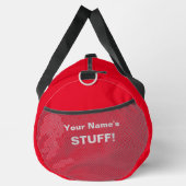 Sac De Sport Ajouter votre nom Objet texte (ou 2 lignes) Rouge (Droite)